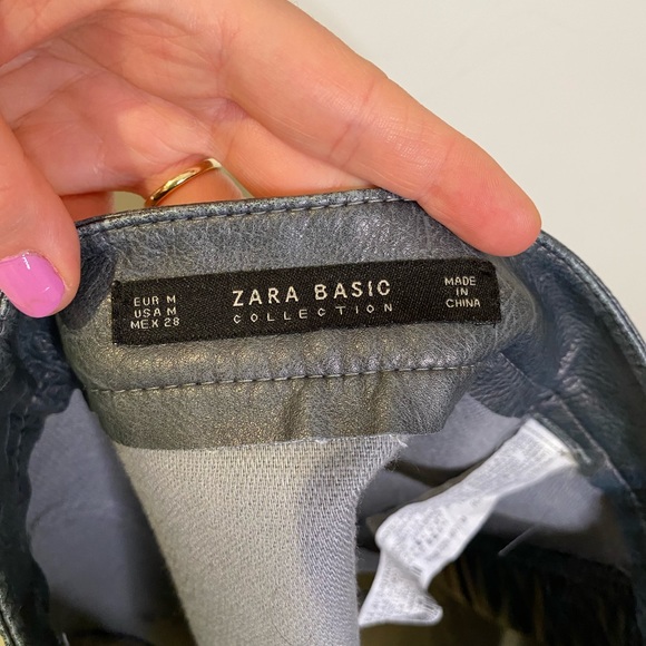 ZARA Mini Faux Leather Skirt - Picture 3 of 7